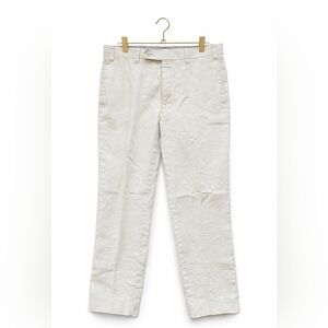 Calvin Klein Relaxed 100% Linen Pants Men’s 36x32 Beach Lightweight Casual Beige